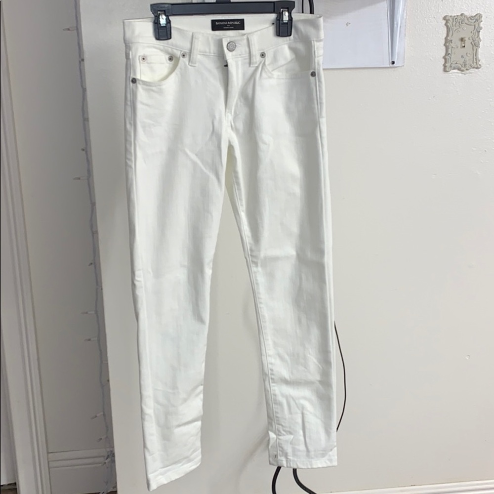 White Banana Republic Skinny Jeans